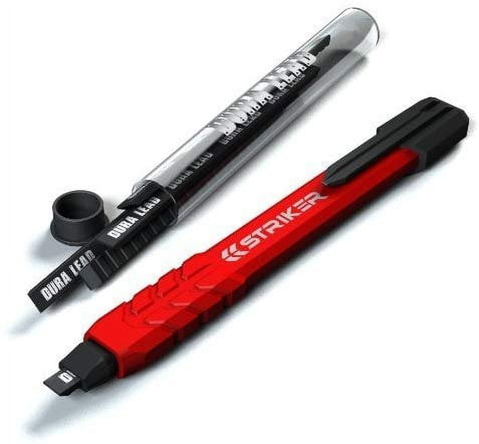 Striker 2 Mechanical Carpenter Pencil, High Impact ABS, Red
