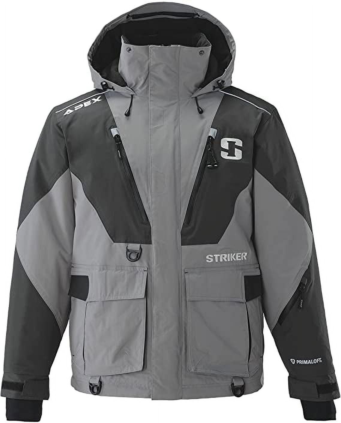STRIKER ICE Adult Male Apex Fishing Jacket, Color: Smoke, Size: L (3212004)  