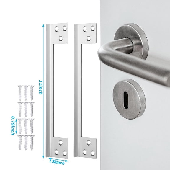 Striker Plates Striker Platest Silver Commercial Door Latch Guard Plate Secure Fit Stainless Steel Standard Doors