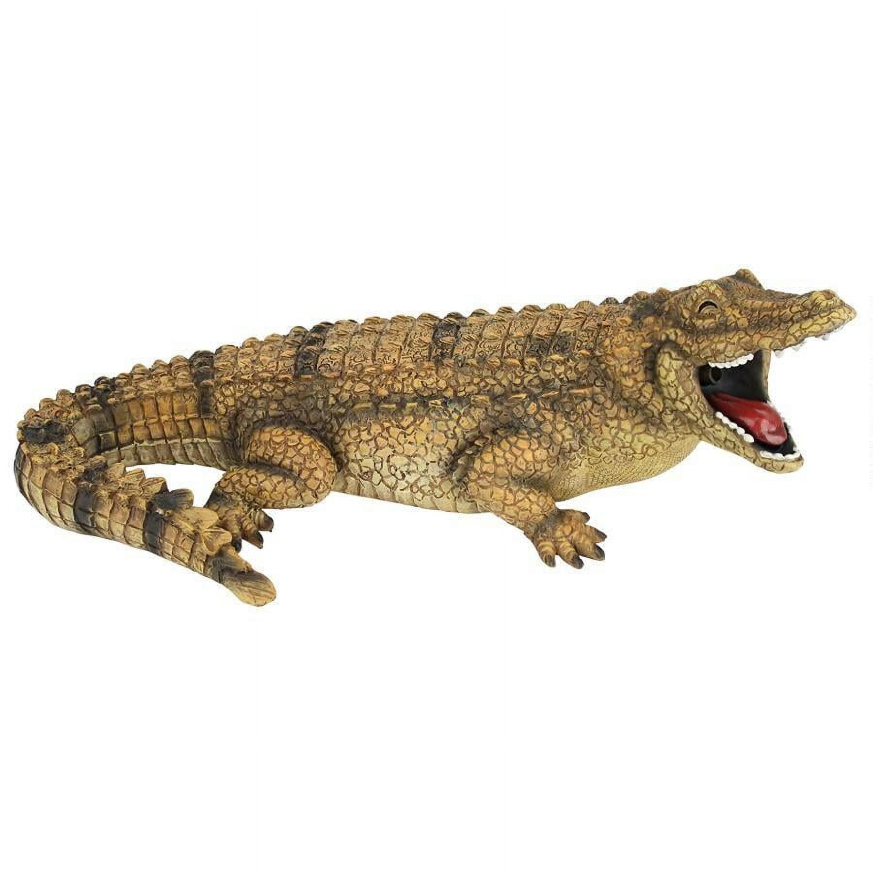 Striker the Alligator Stone Bonded Resin Piped Spitting Statue