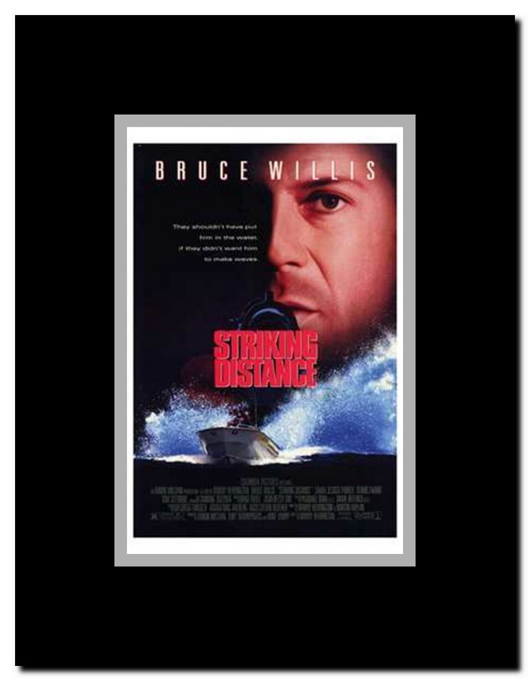 Striking Distance Framed Movie Poster