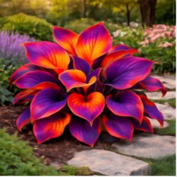 Striking Hosta—Stunning Clump-Forming—Simply Beautiful Flowering for Enhanced Garden Aesthetics—Year-Round Ornamental