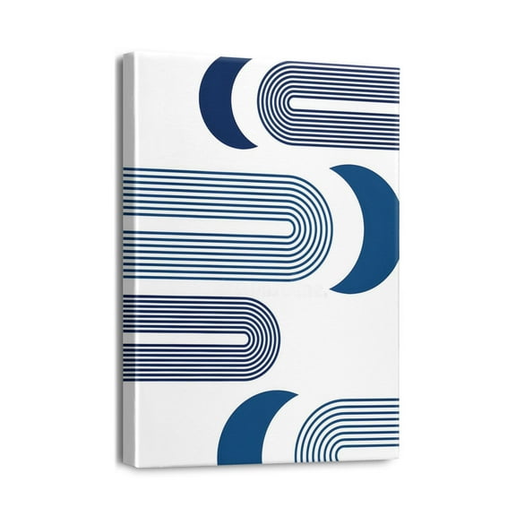 Striking Unframed Abstract Wall Art Prints - 12x16inch Boho Decor in Minimalist Geometric Design, Neutral Line Art Perfect for Mid Century Modern Bedroom Display.