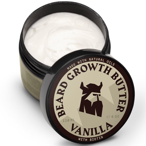 Striking Viking Beard Butter with Biotin for Men 4 Oz, Vanilla
