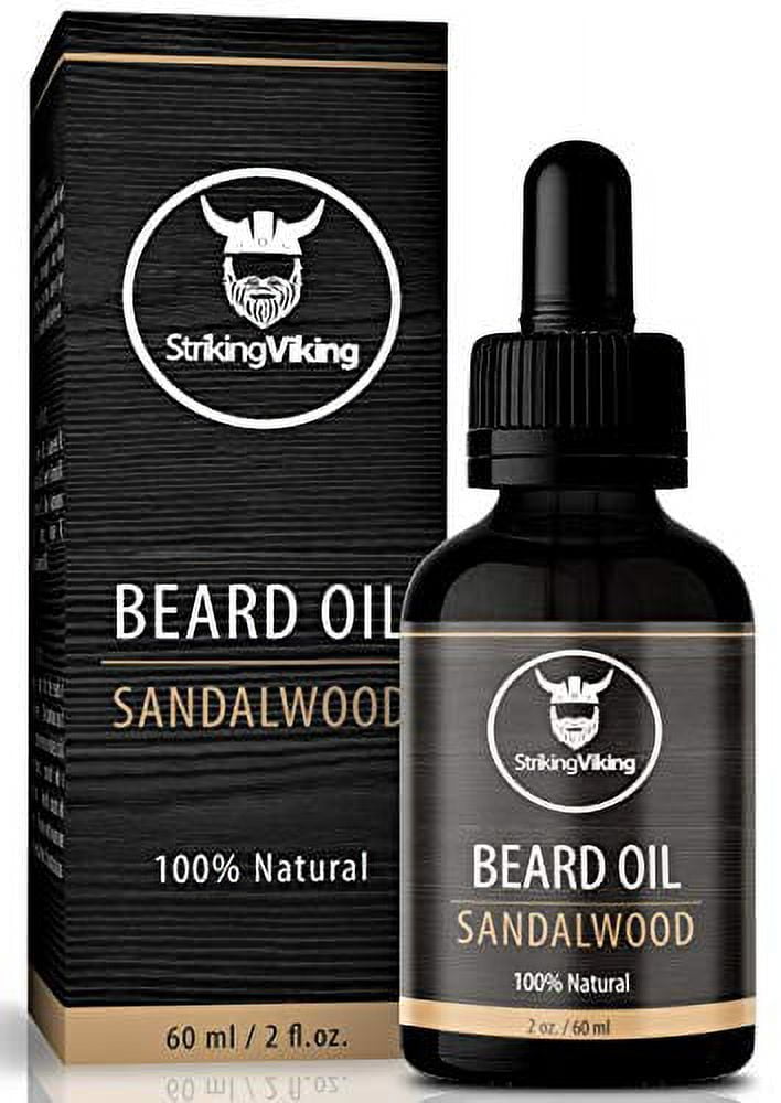 The Beard Club Beard Oil – Classic Sandalwood, 2oz – Hydrates & Softens Beard & Skin