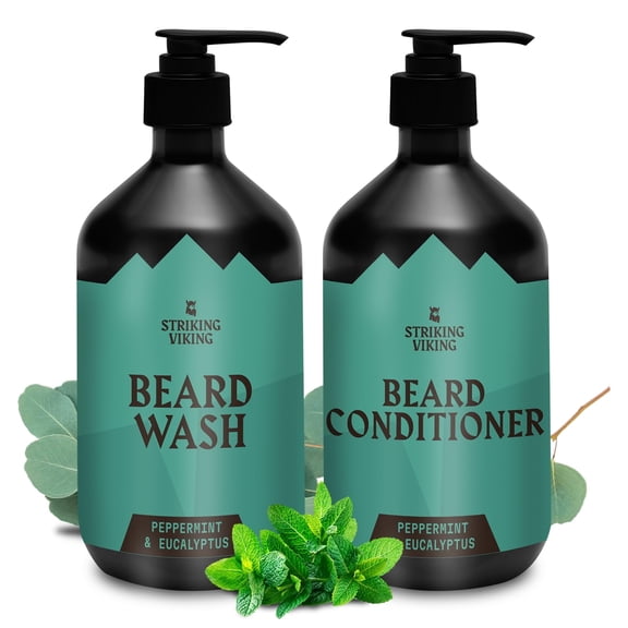Beard Shampoo & Conditioner Set - Peppermint & Eucalyptus