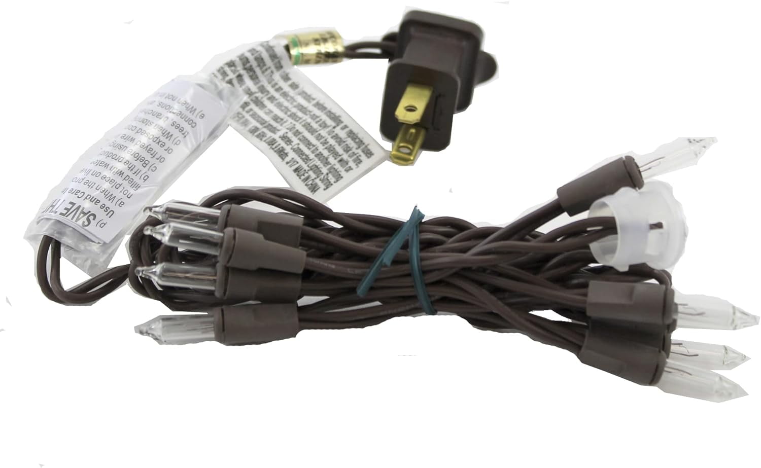 String 11 Lights Cord Br, 65.0Inch, Wire, Replacement Lights Bulbs Fuse