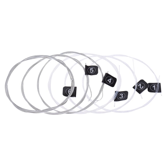 String,6pcs Set (.028-.045) Nx35 Nylon 6pcs Silver Wire Tension (.028-.045) Nylon Core Set (.028-.045) Nylon Eryue Rusuo Huiop Set Nx35