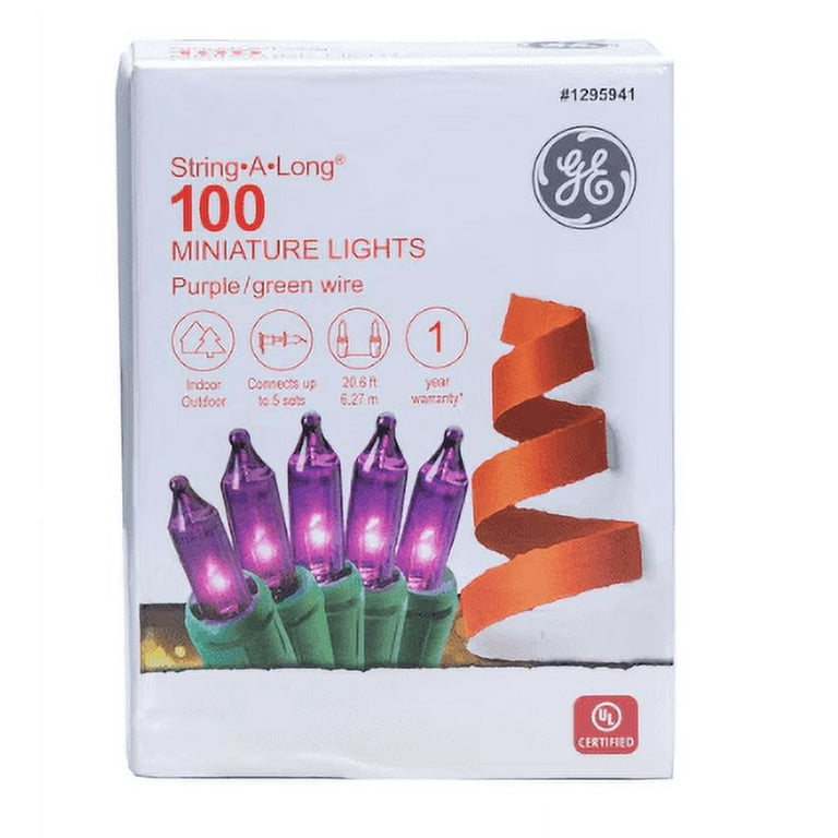 GE String-A-Long 100-Count 20.6-ft Multicolor Incandescent Plug-In Christmas String Lights GE String-A-Long 100-Count 20.6-ft Multicolor Incandescent Plug-In Christmas String Lights