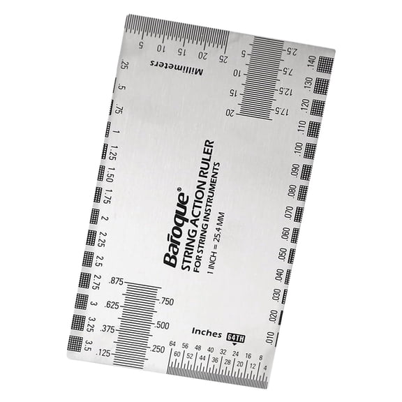 String Action Gauge Ruler Guitar Repairing Tool for Electric Bass Mandolin