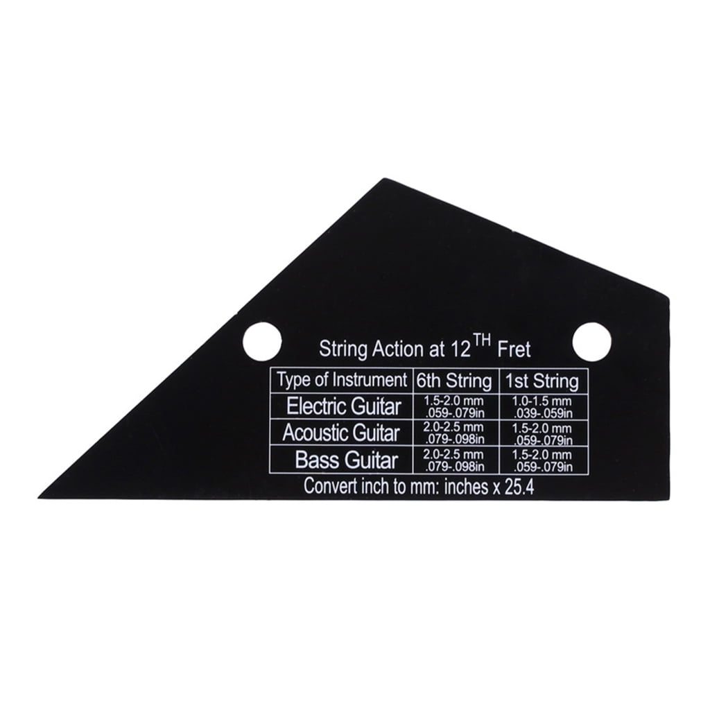 String Action Gauge Ruler Guitar String Height Ruler Guitar Set Up ...