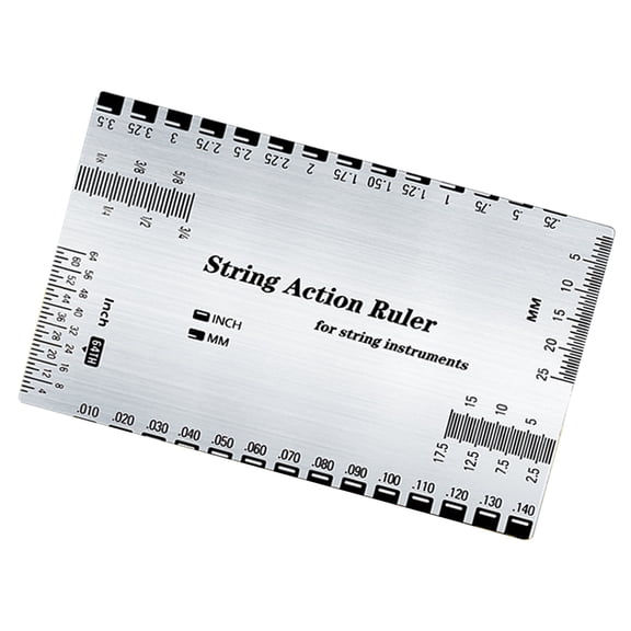 String Action Ruler Gauge Fret Leveling Guide Guitar String Measuring Tool Height Gauge Guitar Set Up Repair Tool
