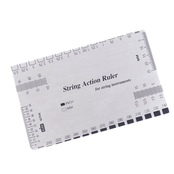 String Action Ruler Gauge Leveling Rulers Multi Instrument String Action Gauge for Guitarists and Instrument Technicians