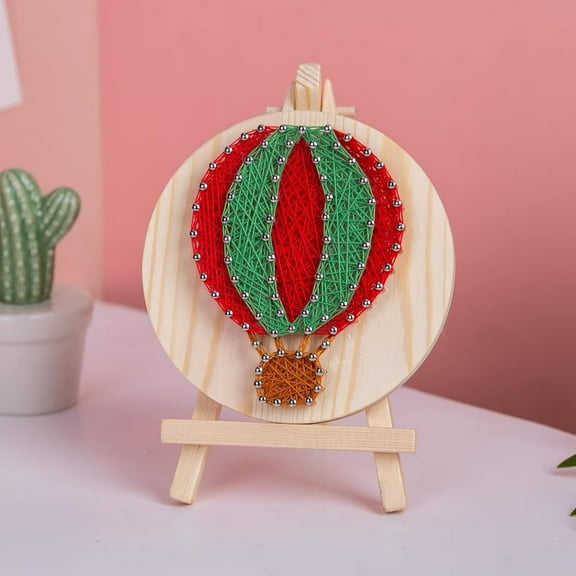 String Art DIY Kit - Air Balloon. Wizardi Craft Kit F07-M12-1-DHAA28333