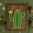 thumbnail image 1 of String Art DIY Kit - Cactus. Wizardi Craft Kit F07-M12-3-DH5012, 1 of 5