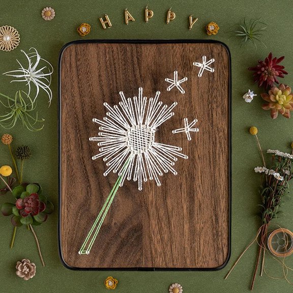 Wizardi String Art DIY Kit - Dandelion F07-M12-3-DHBC18330