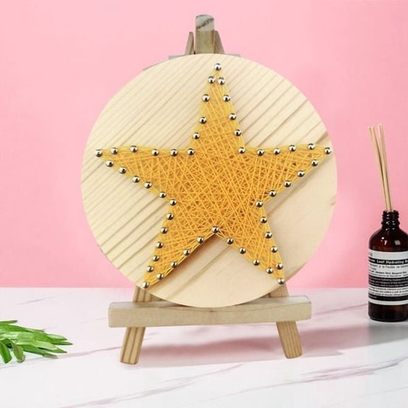 Wizardi String Art DIY Kit with Stand - Star F07-M12-1-DHAA28334