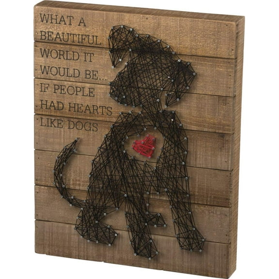 String Art - Puppy Heart SIZE: 12" x 15"