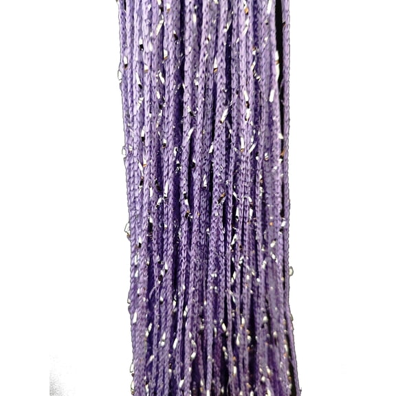String Bead Curtain for Doors, Boho Decor Hanging Panel for Living Room Bedroom Patio Office, Sparkly Tassel Room Divider, Purple