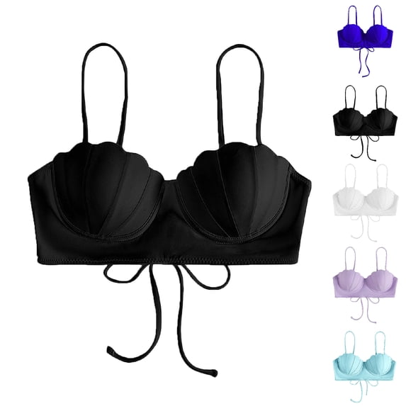 String Bikini Tops for Women Adjustable Straps Bathing Suit Top Minimalist Swimwear Top Only