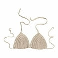 thumbnail image 1 of String Bikini Tops for Women Triangle Bikini Swimsuit Top Bathing Suit Top Push up Bikini Top, 1 of 3