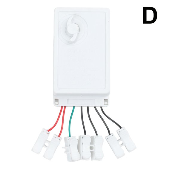 String Dimmer for LED, EK-04 2/4-Way Knob Solder-Free Light Adjustment Controller for Smooth Ambient Lighting Control with Low Power Consumption for LED Strip and String Lights, White(D)