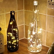 String Fairy Light Battery Operated, 1M 10 LED Mini Waterproof Fairy String Lights Copper Wire Firefly Starry Lights for DIY Wedding Party Mason Jars Crafts Christmas Decoration,Wa