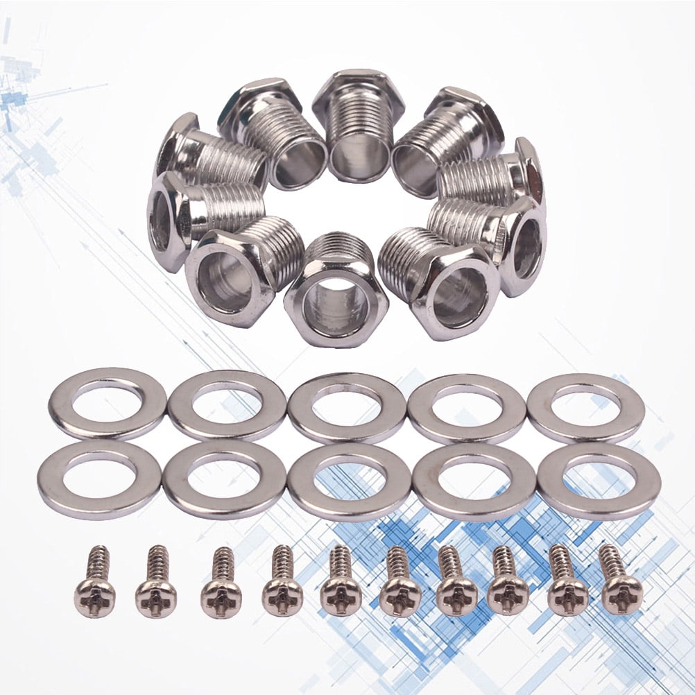 String Ferrules Guitar Bass Ferrule Through Plate Cap Metal Body Mounts