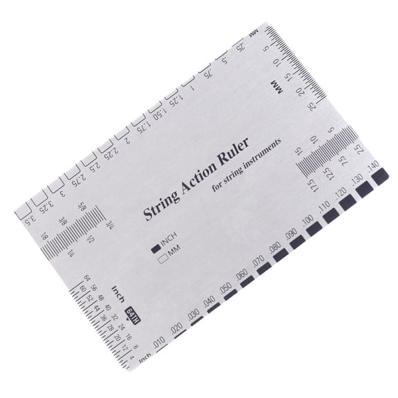 String Height Ruler Card Luthier Tool Accurate Guitar Height Measuring Tool