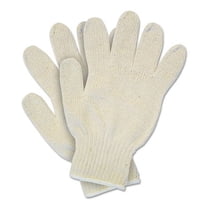 String Knit Gloves, Large, Hemmed, Heavy Weight, Natural | Bundle of 5 Dozen