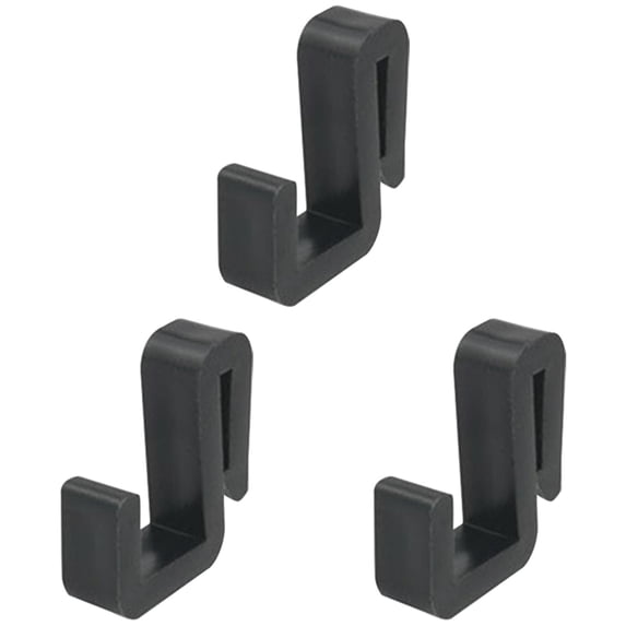 String Light Clips, No-Drill Outdoor Light Mounting Clips for Patio Cafe Lights, Multi-Purpose Hanging Hooks Gutter Light Clips for Backyard,Deck and Garden Lighting,Weatherproof(Black-60pcs,1x0.4")