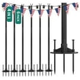 String Light Poles,11FT 4in1 Outdoor String Light Pole Stand for