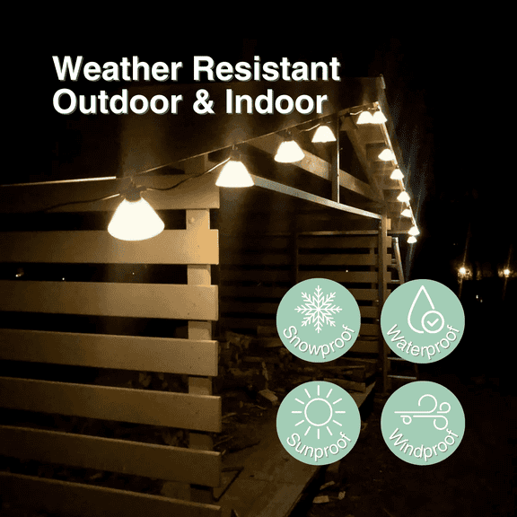 String Light Shades - White; 1 pack of 8 shades