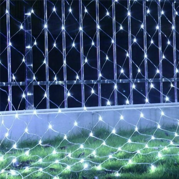 String Lights, 2M x 3M 210 LED Linkable Design Net Mesh Fairy String Light Ideal for Indoor Outdoor Home Garden Christmas Party Wedding -White
