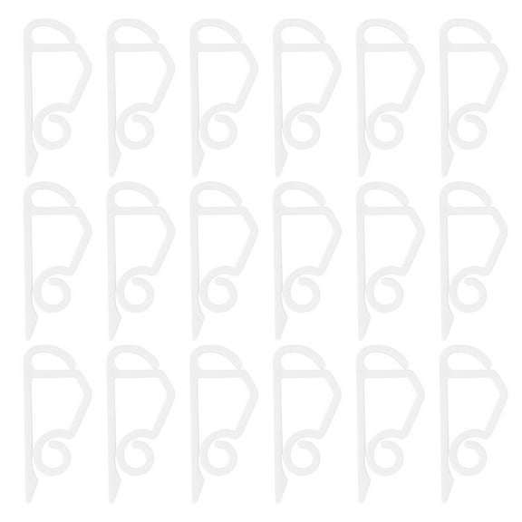 String Lights Hooks 24Pcs Christmas Light Clip Perfect Shingle Clip Useful Gutter Hooks (White)(1.97X0.79X0.12Inch)