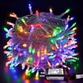thumbnail image 1 of String Lights Indoor Outdoor, 32.8ft 100 LED Christmas Lights Plug in, 8 Modes Waterproof Twinkle Fairy String Lights for Tree Room Bedroom Wedding Decorations, 1 of 8