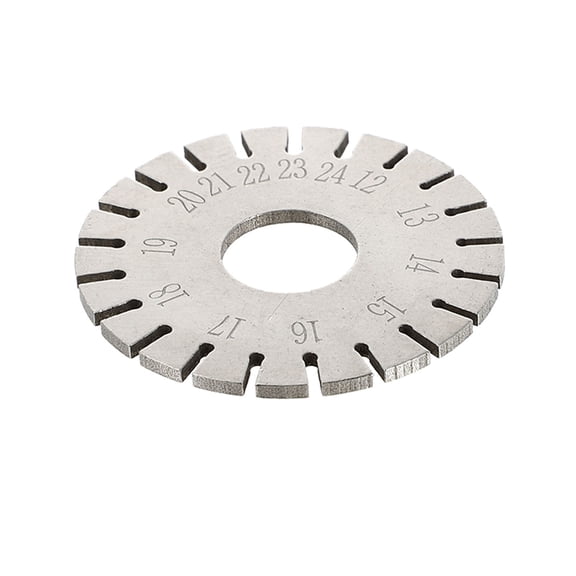 FOMIYES 1Pc Metal Piano Tuner Measuring Tool Plated Silver Anti Corrosion Piano Repairing Accessory
