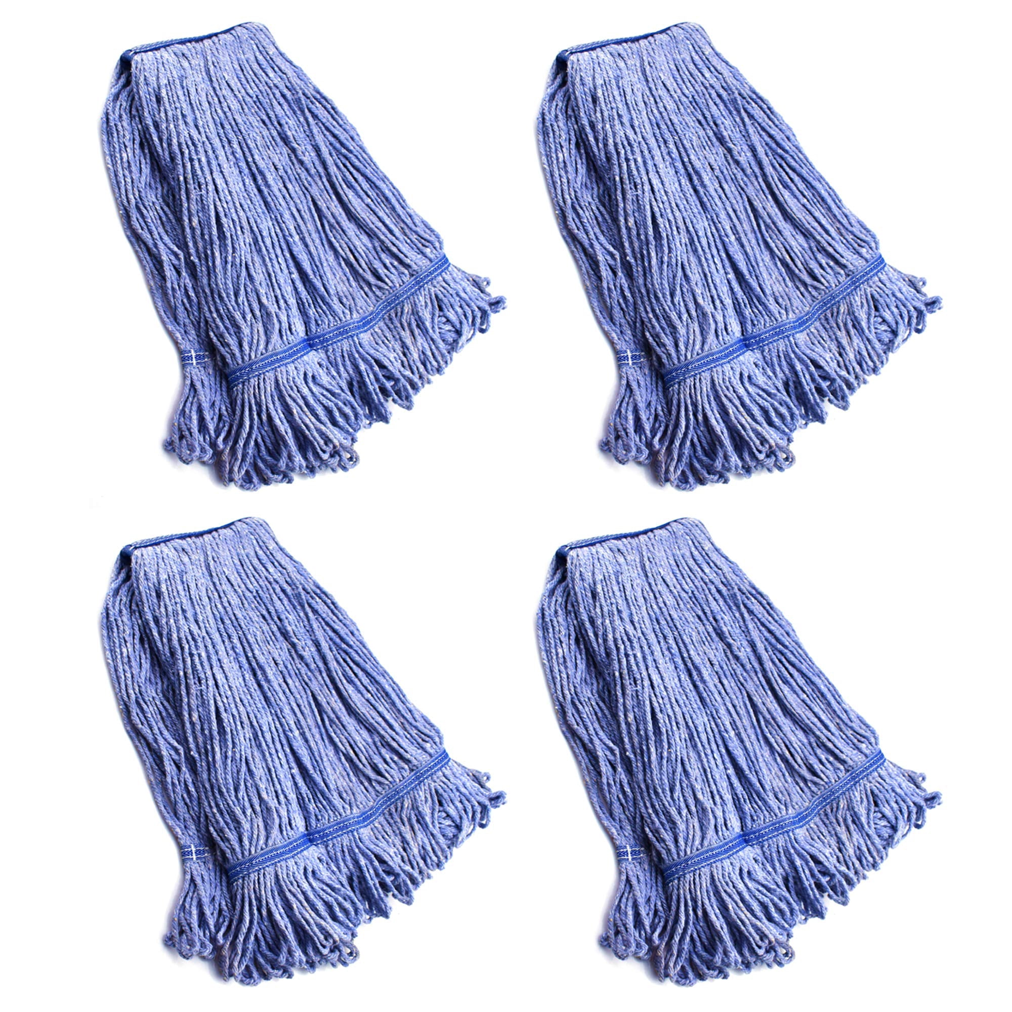 String Refills String Mop Heads Replacement Heavy Duty Commercial Grade Blue Cotton ...