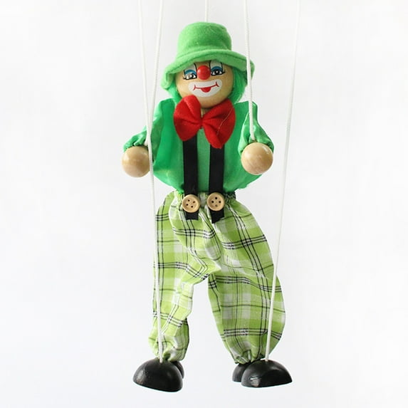 String Puppets Children String Joker Wooden String Clown Toys Intelligence Storytelling Toys