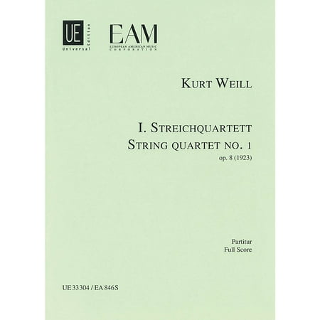 String Quartet No. 1, Op. 8: Score