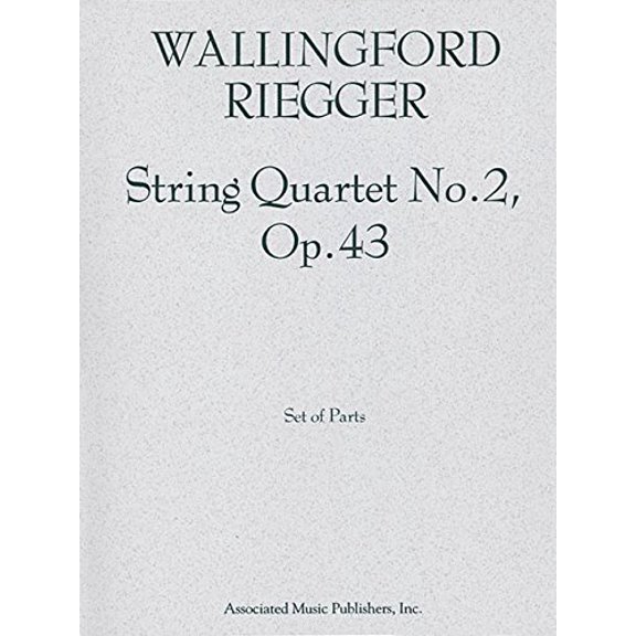 String Quartet No. 2, Op. 43: Set of Parts