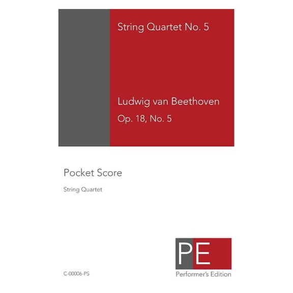 String Quartet No. 5: Pocket Score