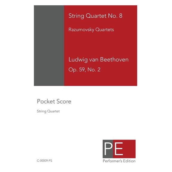 String Quartet No. 8 : Pocket Score
