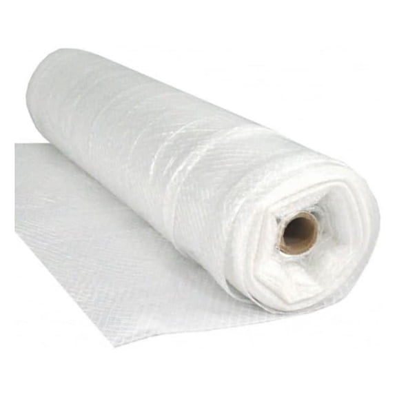 - String Reinforced 4 Year UV Resistant 10 mil Clear Greenhouse Plastic Sheeting - 4 Year UV Resistant Polyethylene Greenhouse Film, Hoop House Green House Cover (6' x 25')