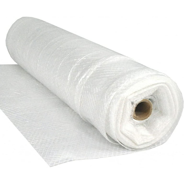 String Reinforced Plastic Poly Sheeting & Visqueen, Opaque (40' x