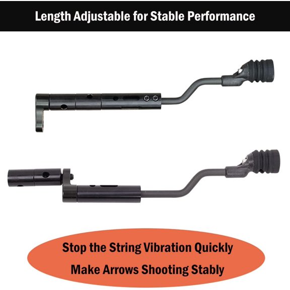 String Stop Bracket Decelerator Rod String Vibration Balance Bowstring Stop Suppressor Bracket Mount Stabilizer for Compound Bow