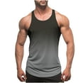 thumbnail image 1 of String Tank Tops for Men Gradient Color Gym Shorts Workout Stringer Tanks Athletic Bodybuilding Muscle Tees Shirts, 1 of 4