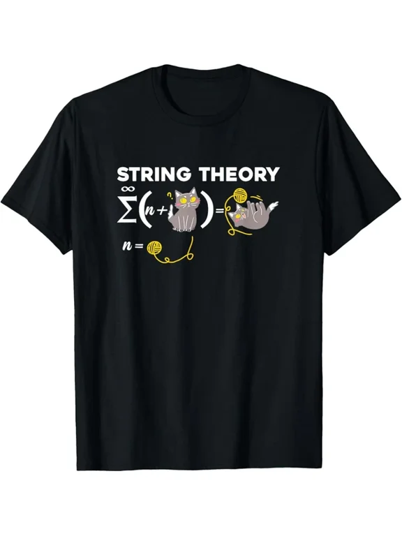 String Theory Physics Cat Design T-shirt