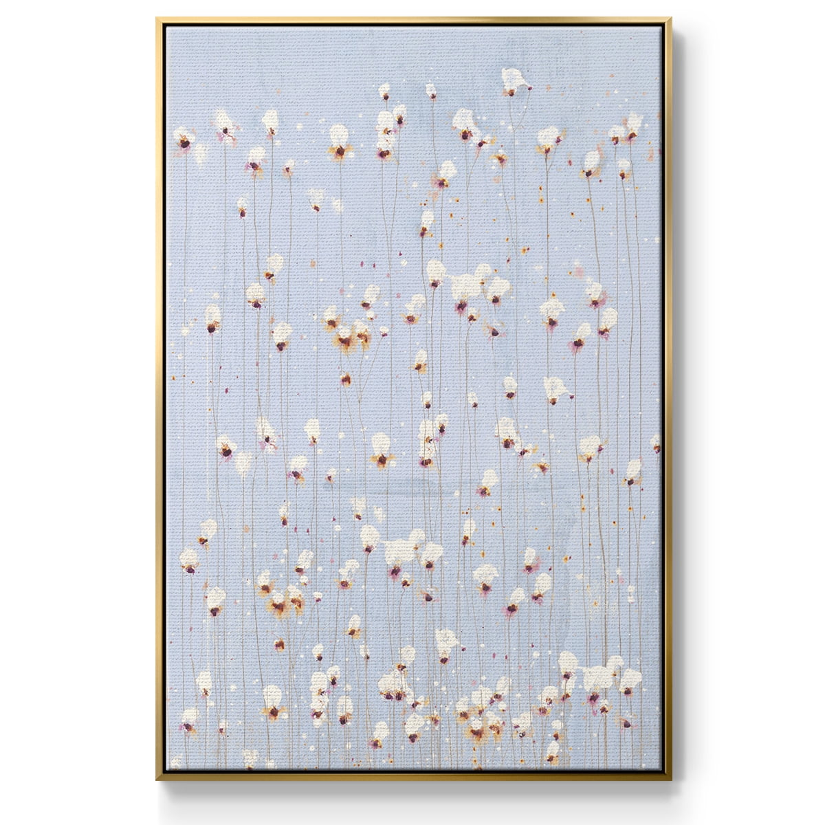 String Theory V1 Framed Premium Gallery Wrapped Canvas - Ready to Hang - 17 x 25 - Gold Floating Frame