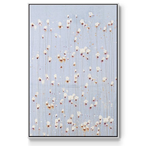 String Theory V1 Framed Premium Gallery Wrapped Canvas - Ready to Hang - 17 x 25 - White Floating Frame